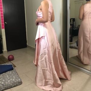 Long pink dress